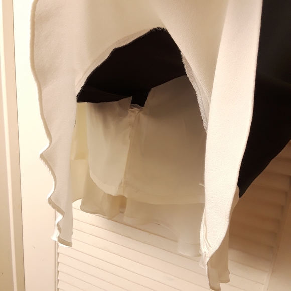 Kate Spade Skirt 10 Color Block A-line Skirt Black White See Measurements - Picture 8 of 16